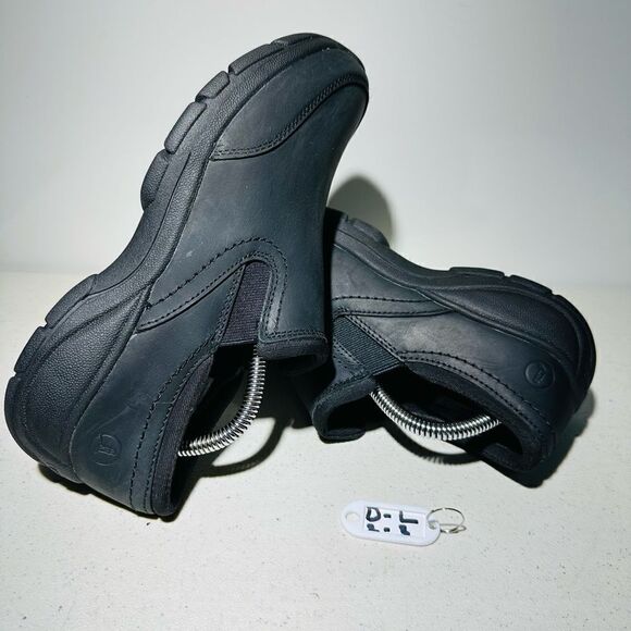 LANDS END womens loafers black work or casual shoes sizes 8 M - Picture 1 of 8